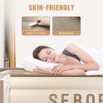 Sebor Air Mattress Twin with Built in Pump, 18" Ultimate Comfort Blow up Mattress Twin with Rechargeable Pump, Colchon Inflatable Mattress for Home, Guest, Camping & Office, Air Bed 660lbs Max