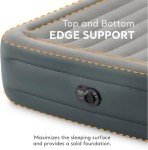 Intex Dura-Beam Series Essential Rest Airbed with Internal Electric Pump, Bed Height 18", Queen (2020 Model)