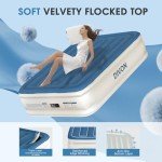DIVON Air Mattress Full with Built in Pump,18’’Thicken Inflatable Mattress in 3 Mins,Foldable Blow Up Mattress,Portable Full Size Air Mattress for Camping,Travel&Floor,Air Bed for Adults,660lbs