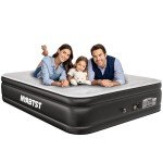 Nyabtst Air Mattress Queen with Built in Pump - 16 Inch Sturdy Blow Up Mattress - 3 Minutes Inflatable Mattress for Home or Camping - Air Bed Max Weight Capacity 660 lbs
