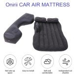 Onirii Inflatable Car Air Mattress Back Seat Bed,Thickened Car Travel Camping Air Mattress with Air Pump,Blow Up Bed Portable Car Sleeping Mattress for Car Universal SUV