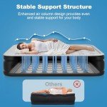 Nyabtst Air Mattress Queen with Built in Pump - 16 Inch Sturdy Blow Up Mattress - 3 Minutes Inflatable Mattress for Home or Camping - Air Bed Max Weight Capacity 660 lbs