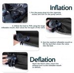 Onirii Inflatable Car Air Mattress Back Seat Bed,Thickened Car Travel Camping Air Mattress with Air Pump,Blow Up Bed Portable Car Sleeping Mattress for Car Universal SUV