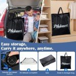 Ptlahmri Air Mattress Queen with Built in Pump,16″ Comfort Plush Surface Luxury Air Mattress,Portable Twin air Mattress with Pillow Design for Guests, Camping & Home, 660lb Weight Capacity(Black)