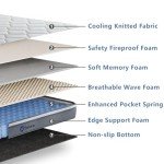 Selene Bedding Full Size Mattresses, 10 Inch Mattress Full with Pocket Spring and Memory Foam for Pressure Relief, Motion Isolation, Edge Support, Medium Firm Mattress in a Box, CertiPUR-US, Grey