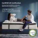 KOULABR Z Queen Size Mattress, 12 Inch Hybrid Mattress in a Box, Gel Memory Foam, Individually Wrapped Pocket Coils Innerspring, Pressure Relief, Medium Firm (12 INCH, Queen (New))