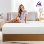 GAESTE 8 Inch Full Cooling Gel Memory Foam Mattress for Cool Sleep Medium Firm CertiPUR-US Certified Foam, Mattress in a Box Pressure Relief Removable Cover No Fiberglass (Full, 8 in)