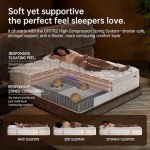 OFFTR z Queen Mattress 14 Inch – Medium Firm Hybrid with Memory Foam for Pressure Relief & Spinal Alignment, Zoned Back Support & Motion Isolation, Edge Support – 365-Night Home Trial