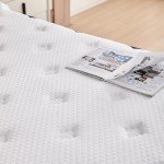 Caopu Full Size Mattress, 10 inch Hybrid Mattress in a Box, Medium Firm, Pressure Relief & Motion Isolation, Gel Memory Foam Pocket Springs, CertiPUR US Certified, 365 Nights Trial