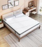 elitspace Queen Mattresses, 10 Inch Queen Size Mattress, Medium Firm Feel Memory Foam & Individual Pocket Springs, Pressure Relief & Support, Hybrid Mattress in a Box, CertiPUR-US Certified