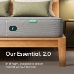 Siena 8” Twin Mattress - Gel Memory Foam - Medium Firm - 180 Night Trial - Premium Pressure-Relieving Layers - 10 Year Warranty - Mattress in a Box - CertiPUR-US Certified