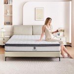 Caopu Full Size Mattress, 10 inch Hybrid Mattress in a Box, Medium Firm, Pressure Relief & Motion Isolation, Gel Memory Foam Pocket Springs, CertiPUR US Certified, 365 Nights Trial
