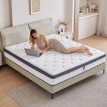 Caopu Full Size Mattress, 10 inch Hybrid Mattress in a Box, Medium Firm, Pressure Relief & Motion Isolation, Gel Memory Foam Pocket Springs, CertiPUR US Certified, 365 Nights Trial