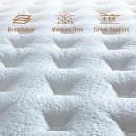 Tegeniss Queen Mattress, 12 Inch Queen Size Mattresses in a Box,Memory Foam Hybrid Mattress,with Individual Pocket Spring for Motion Isolation & Silent Sleep, Pressure Relief,Plush Firmness.