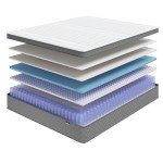 PurrJoys Firm Queen Mattress, 12 Inch Queen Bed Mattress in a Box，Cooling-Gel Memory Foam&Pocket Spring Hybrid, CertiPUR-US Certified, Firm