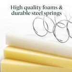 ZINUS 6 Inch Foam and Spring Hybrid Mattress [New Version], Twin, Medium Firmness, Durable Support, Certified Safe Foams & Fabric, Mattress in A Box