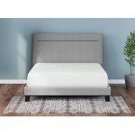 Signature Design by Ashley Queen Size Chime 12 Inch Medium Firm Memory Foam Mattress with Green Tea & Charcoal Gel for Pressure Relief