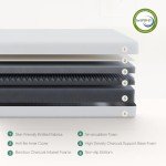 Novilla Mattress, 12 Inch Queen Size Memory Foam with Comfort for Pressure Relief & Cool Fresh Sleep,Removable Washable Cover, Medium Firm