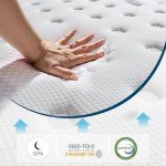 sofree bedding Full Size Mattresses, 12 Inch Memory Foam Hybrid Mattress, Pocket Spring Full Mattress in a Box for Motion Isolation, Strong Edge Support, Pressure Relief, Medium Firm, CertiPUR-US