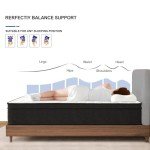 Hotkid,Queen Mattress,10 Inch High Density Foam Hybrid Mattresses in a Box with Individual Pocket Spring,Queen Size mattresses,Breathable Supportive and Pressure Relief,Guest and Kids Bedroom