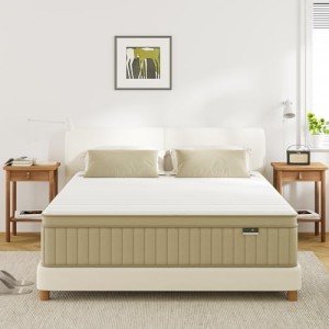 Full Mattress Firm, PurrJoys14 Inch Full Size Mattress in a Box,Hybrid Memory Foam Double Mattress with Individual Pocket Spring for Motion Isolation & Pressure Relief