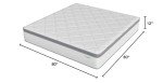 Novilla Queen Mattress, 12 Inch Hybrid Mattress Queen with Comfort Foam,Innerspring Pillow Top Mattresses in a Box, Pressure & Pain Relief, Soft Feel but Supportive