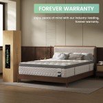 SLEEP100 Queen Mattress 14 Inch, 5-Zone Deep Sleep Firm Mattress with Extra Lumbar & Shoulder Support, Hotel Collection Hybrid Mattresses Pain Relief - Fiberglass Free & No Odor - 365 Night Trial