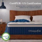 Chiusyufuk Twin Mattress,10 inch Twin Size Mattress,Hybrid mattresses,Single,Gel Memory Foam Individually Wrapped Pocket Coils Innerspring Pressure Relief,Soft,CertiPUR-US Certified,Fiberglass-Free,
