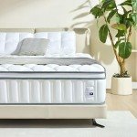 Sozlo 12 Inch Queen Size Hybrid Mattress with Cooling Gel and Individual Pocket Springs for Motion Isolation & Edge Support, Medium Firmness for Pressure Relief, CertiPUR-US Certified, in a Box