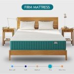 SWBVS Firm Full Mattress, 10" Cooling-Gel Memory Foam & Pocket Spring Hybrid, Firm Feel, Full Size, CertiPUR-US Certified