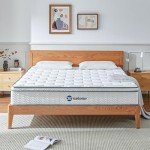 Selene Bedding Full Size Mattresses, 10 Inch Mattress Full with Pocket Spring and Memory Foam for Pressure Relief, Motion Isolation, Edge Support, Medium Firm Mattress in a Box, CertiPUR-US, White