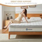 Selene Bedding Full Size Mattresses, 10 Inch Mattress Full with Pocket Spring and Memory Foam for Pressure Relief, Motion Isolation, Edge Support, Medium Firm Mattress in a Box, CertiPUR-US, White