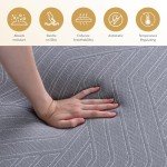 EGOHOME 12 Inch Queen Mattress, Copper Gel Cooling Memory Foam for Back Pain Relief, Therapeutic Bed in a Box, Foam Made in USA, CertiPUR-US Certified, 60x80x12 Black