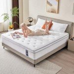 Madevos Full Size Mattress, 10 Inch Hybrid Mattress in a Box, Memory Foam and Individual Pocket Springs, Fiberglass Free, Soft and Breathable, Medium Firm Feel