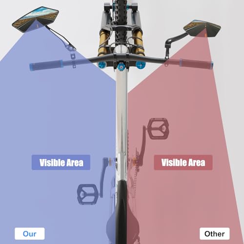 HD Wide Angle Bike Mirrors - 360° Adjustable Pair