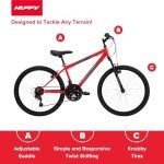24" Huffy Stone Mountain Bike, 21-Speed, Red