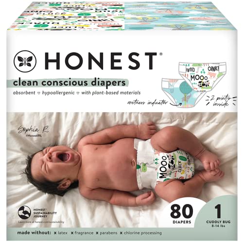 Honest Co. Club Box - Size 1 - Panda & Safari Print