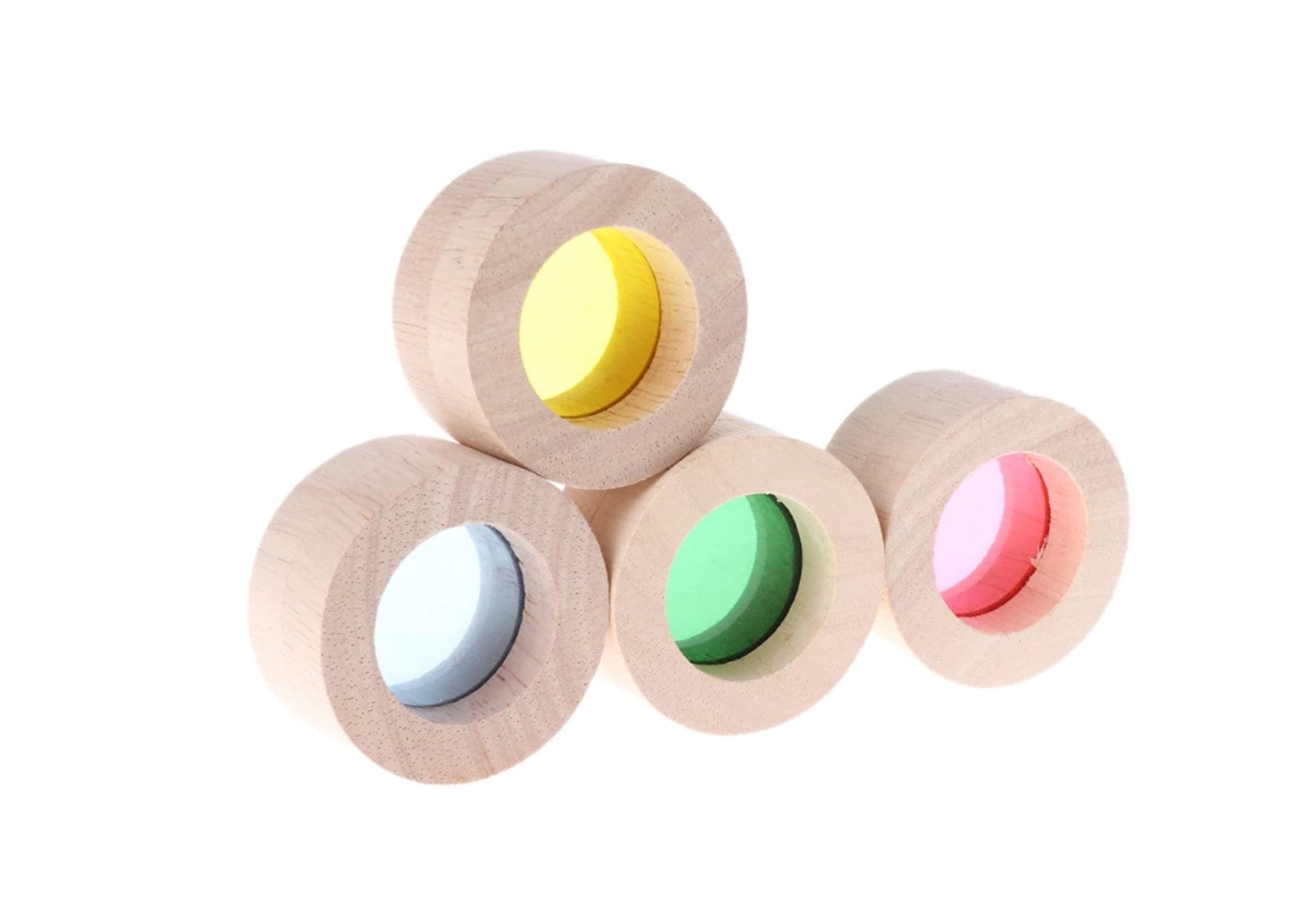 Montessori Sensory Wooden Building Blocks Set