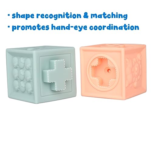 Montessori Infant Stacking Bath Blocks