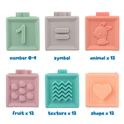 Montessori Infant Stacking Bath Blocks