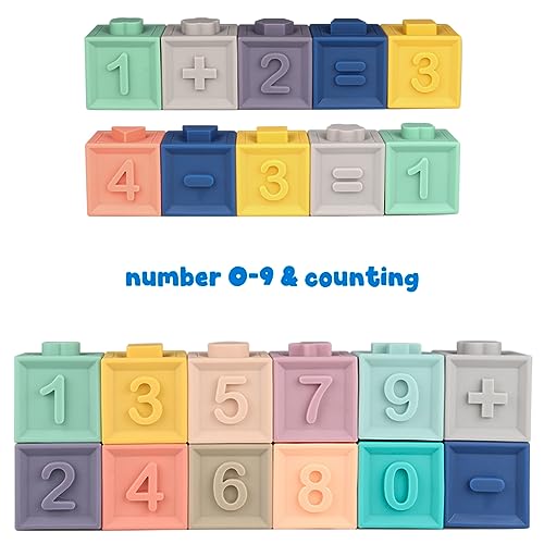 Montessori Infant Stacking Bath Blocks