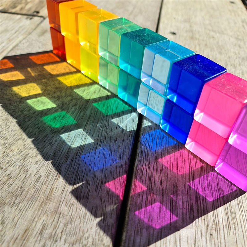Montessori Color Light Stacking Blocks for Babies