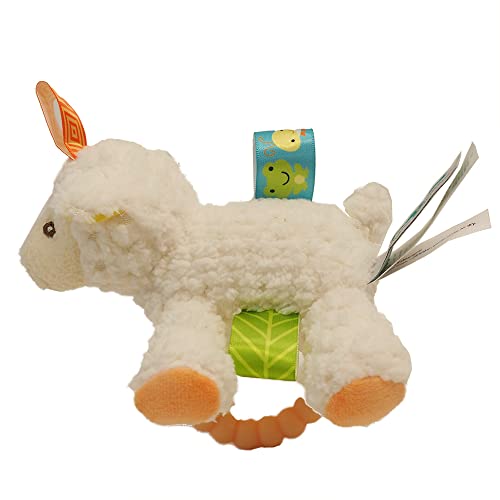 Sherbet Lamb Taggies Teether Rattle Toy