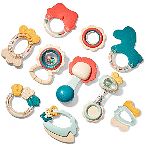 10 Piece BPA-Free Teething Toy Set for Newborns