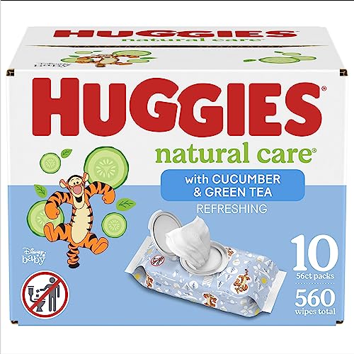 Huggies Natural Care Diaper Wipes, Fresh Scent (560 Count)