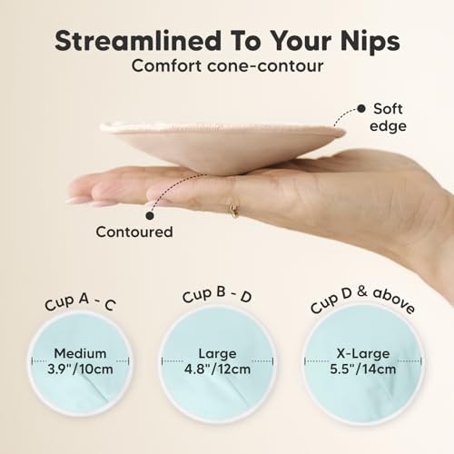 Organic Bamboo Nursing Breast Pads - Reusable & Washable