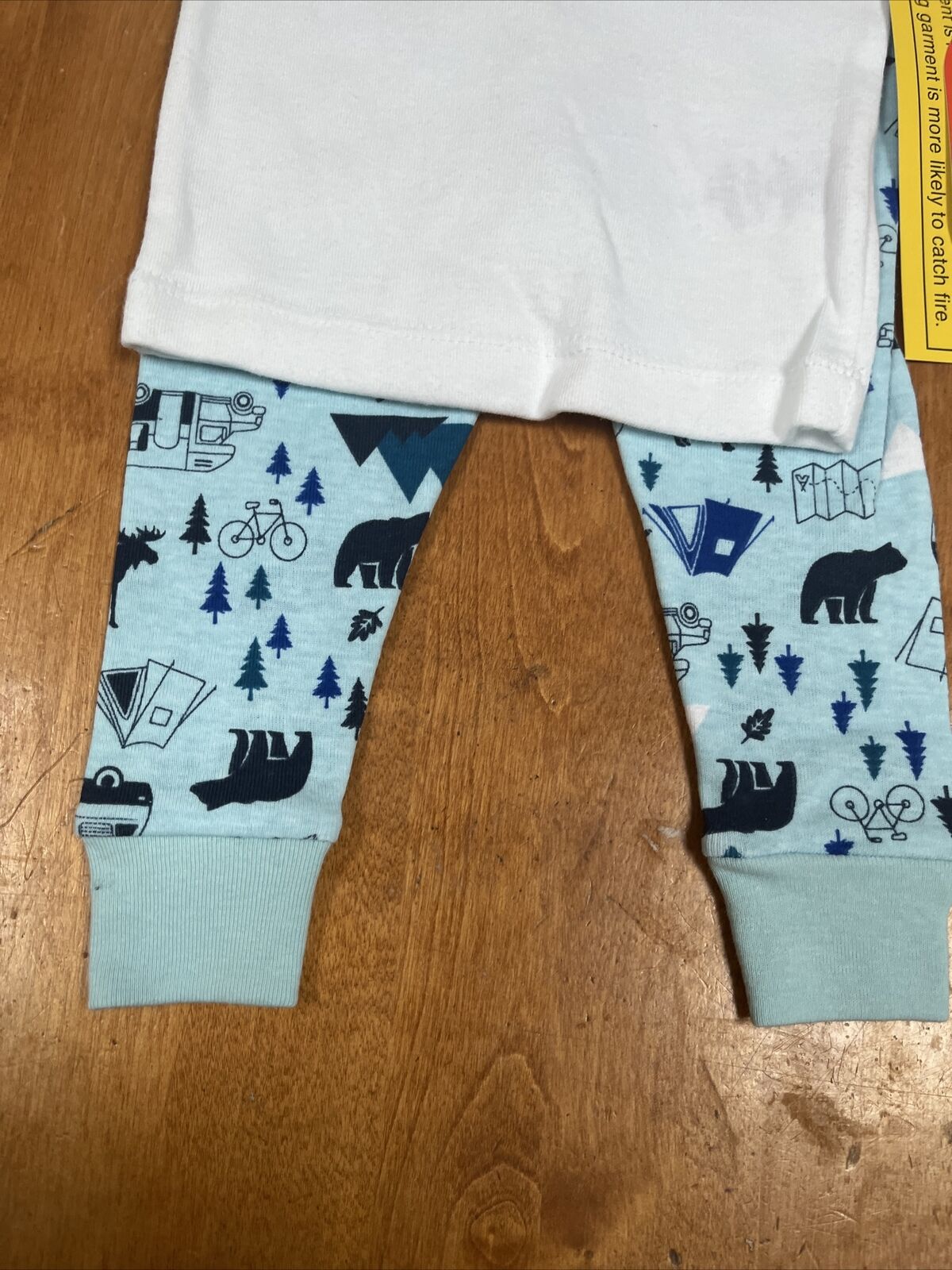Sunset Camping Theme Boy Pajama Set - 12M