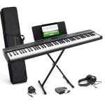 Alesis 88-Key Piano Keyboard with Built-In Sounds