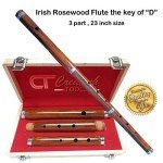 Irish Wooden D Flute with Hard Case 23”