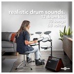VISIONDRUM Compact Mesh Electronic Drum Set Bundle